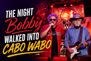 Interior of Cabo Wabo Cantina in Cabo San Lucas on the night Bobby walked into Cabo Wabo alongside Sammy Hagar in 2017