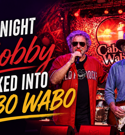 Interior of Cabo Wabo Cantina in Cabo San Lucas on the night Bobby walked into Cabo Wabo alongside Sammy Hagar in 2017