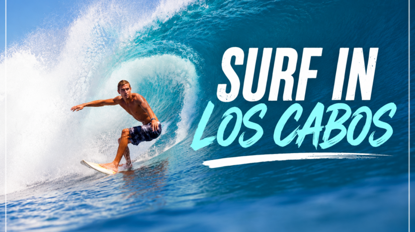 Surfer riding a wave at Costa Azul during peak swell season, showing why surfers keep coming back to Los Cabos