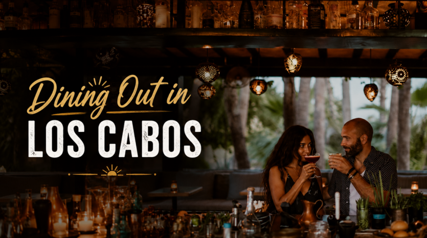 Elegant table setting at a Los Cabos beachfront restaurant, showing the dining out in Los Cabos like a true insider experience