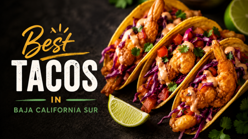 Fresh street tacos on handmade tortillas at a local taquería, representing the best tacos in Baja California Sur