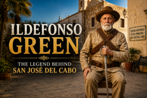 Historic portrait of Ildefonso Green, the legend behind San José del Cabo and protector of the Baja California peninsula