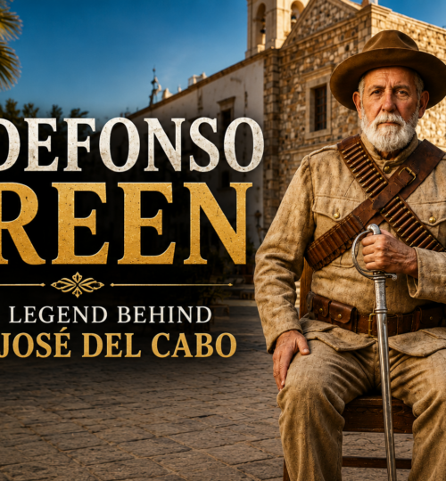 Historic portrait of Ildefonso Green, the legend behind San José del Cabo and protector of the Baja California peninsula