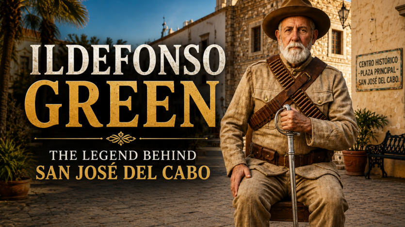 Historic portrait of Ildefonso Green, the legend behind San José del Cabo and protector of the Baja California peninsula
