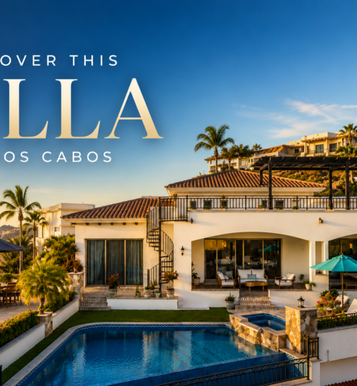 Villa Ocho 8, a luxury villa in Los Cabos with ocean views, pool deck, and split-wing layout in the Cabo Colorado community of the San Jose Corridor